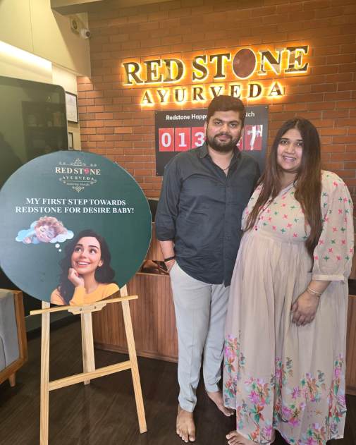 Expecting mother sharing her Garbh Sanskar experience with Redstone Ayurveda