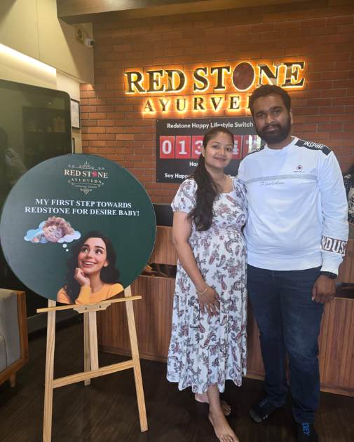 Patient sharing her positive Garbh Sanskar journey at Redstone Ayurveda
