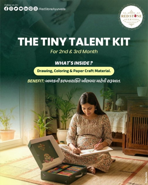 Creativity and focus activity kit for pregnancy by Red Stone Ayurveda Garbhsanskar